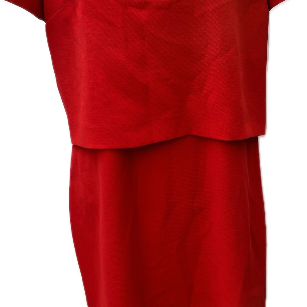 Gerard Darel Bright Red Top with Label Accent